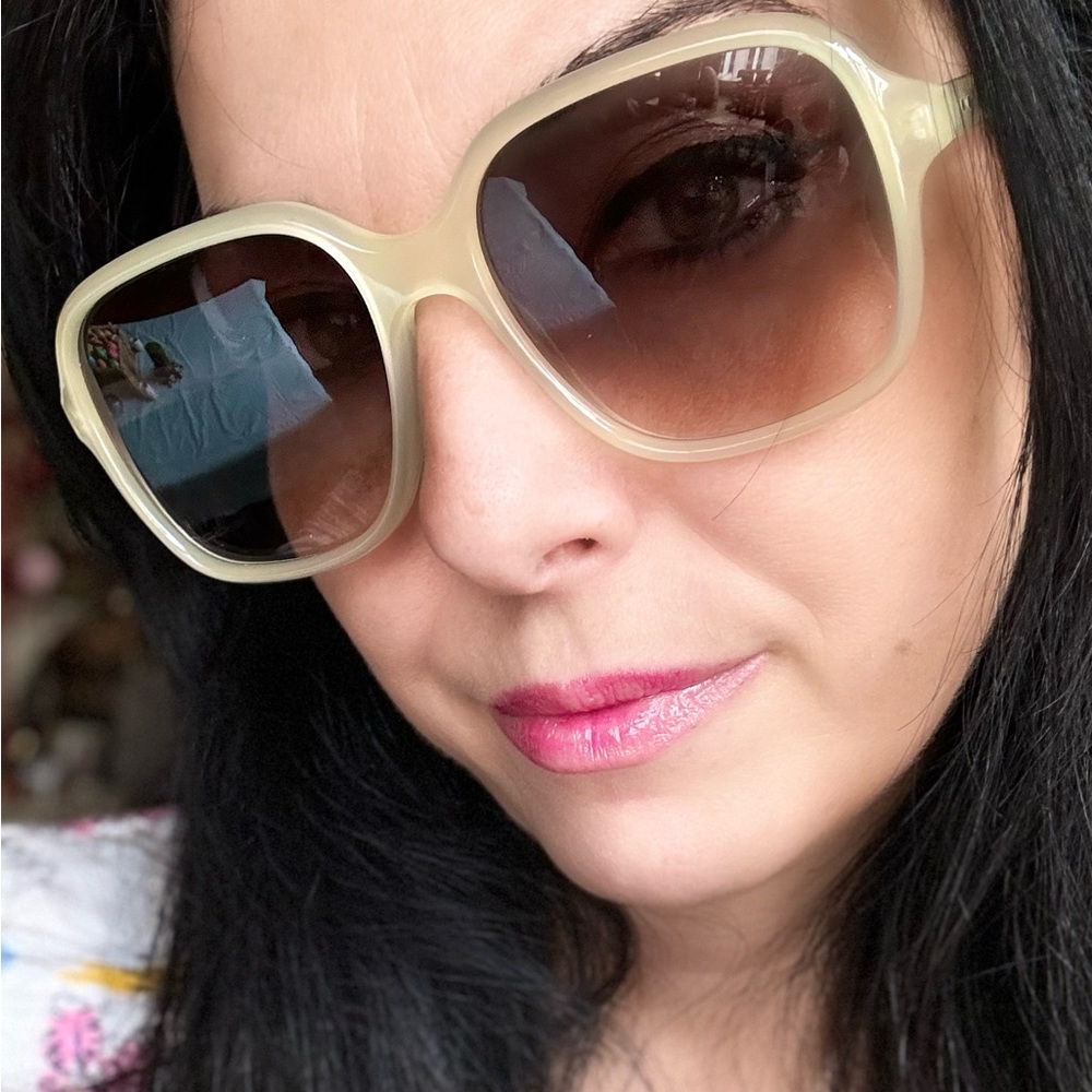 Authentic CELINE 57 2 dots Aviator Acetate gradient Sunglasses - Picture 12 of 14